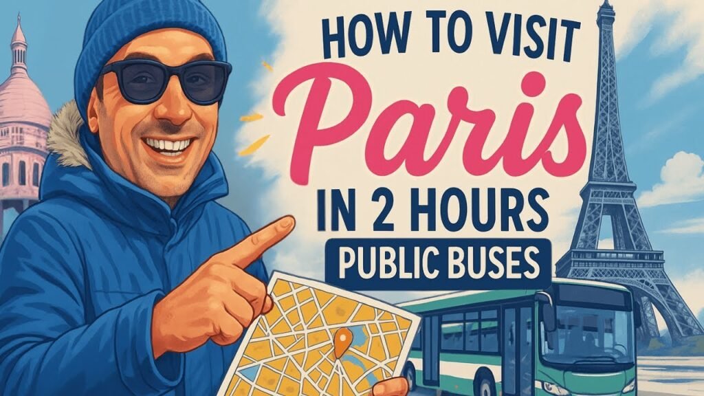 How to Visit Paris in 3 Hours from CDG Airport (Public Bus Only)